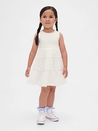 Baby & Toddler Lace-Trim Mixed Media Dress