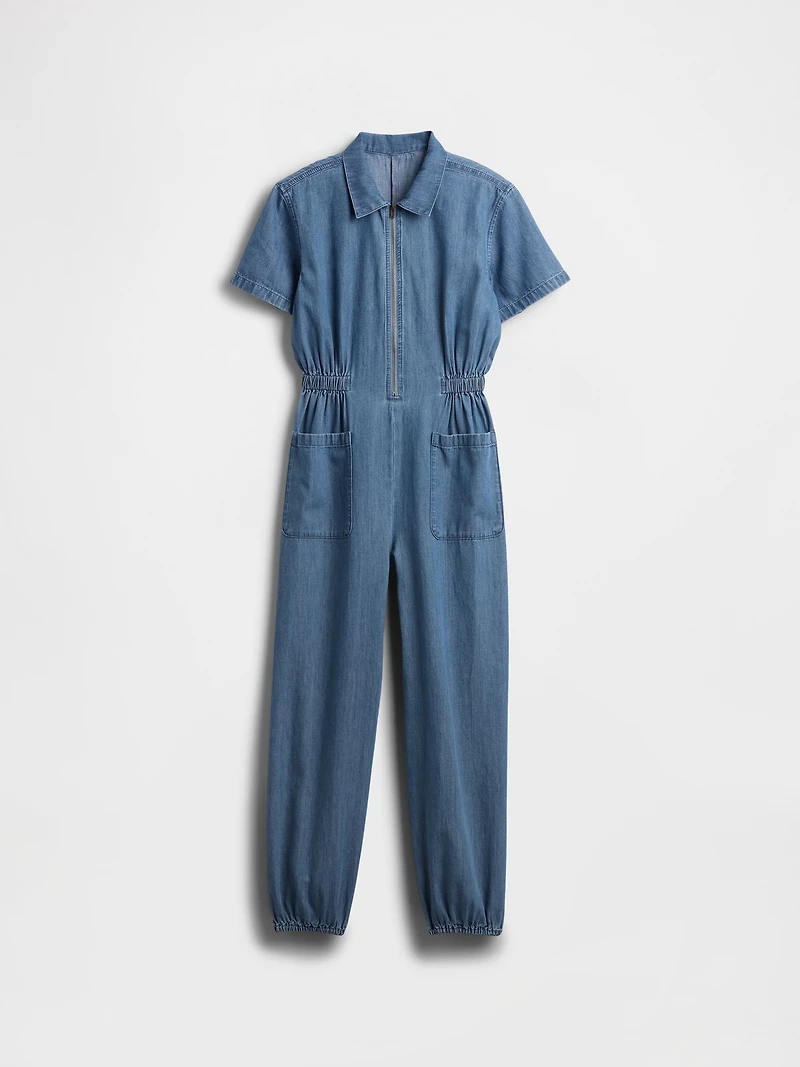 Kids Denim Jogger Jumpsuit