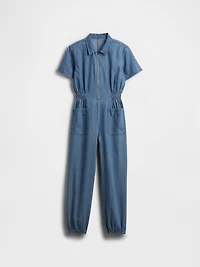 Kids Denim Jogger Jumpsuit