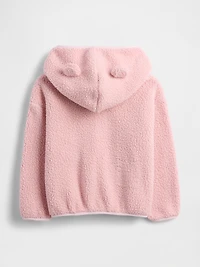 Baby & Toddler Sherpa Bear Zip Hoodie