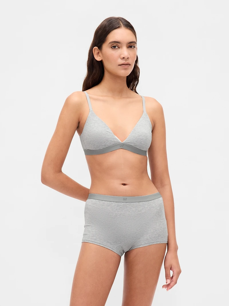 Organic Stretch Cotton High Rise Shorty