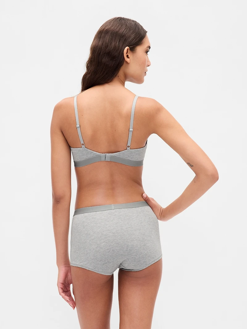 Organic Stretch Cotton High Rise Shorty