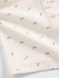 Baby Pointelle Rib Outfit Set