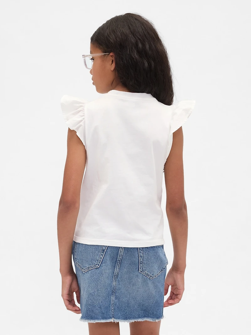 Kids Flutter-Sleeve T-Shirt
