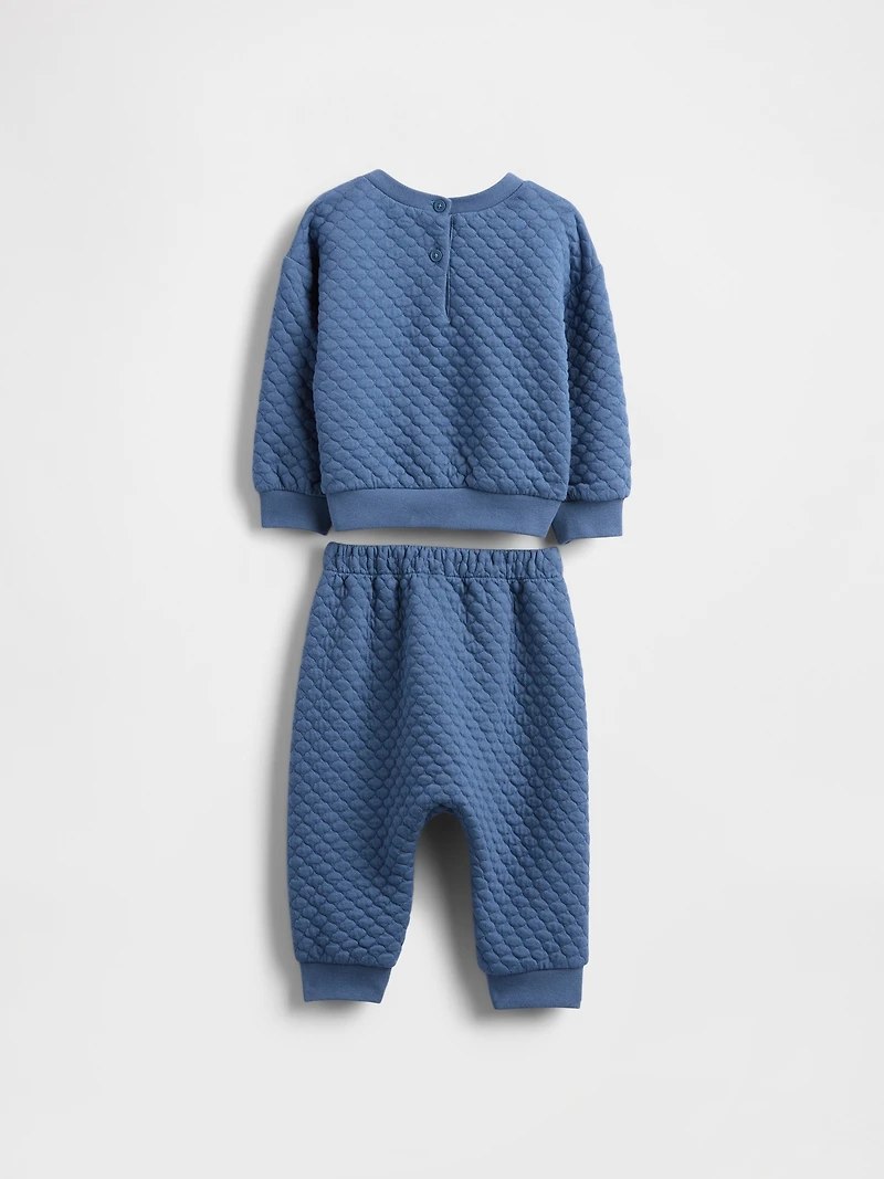 Baby Quilted Brannan Bear Pocket Outfit Set