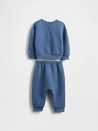 Baby Quilted Brannan Bear Pocket Outfit Set