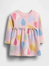 Baby & Toddler Ruffle-Waist Sweatshirt Dress