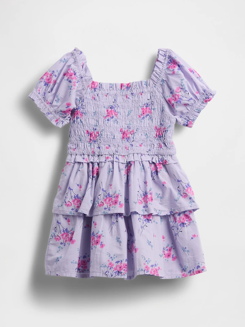 Baby & Toddler Smocked Puff-Sleeve Dress