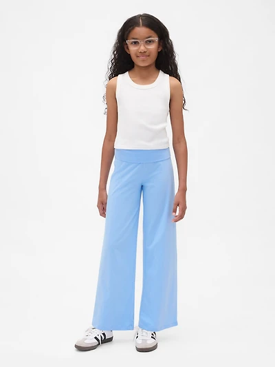 Kids Wide-Leg Foldover Leggings