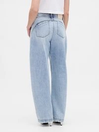 × BÉIS High Rise Barrel Jeans