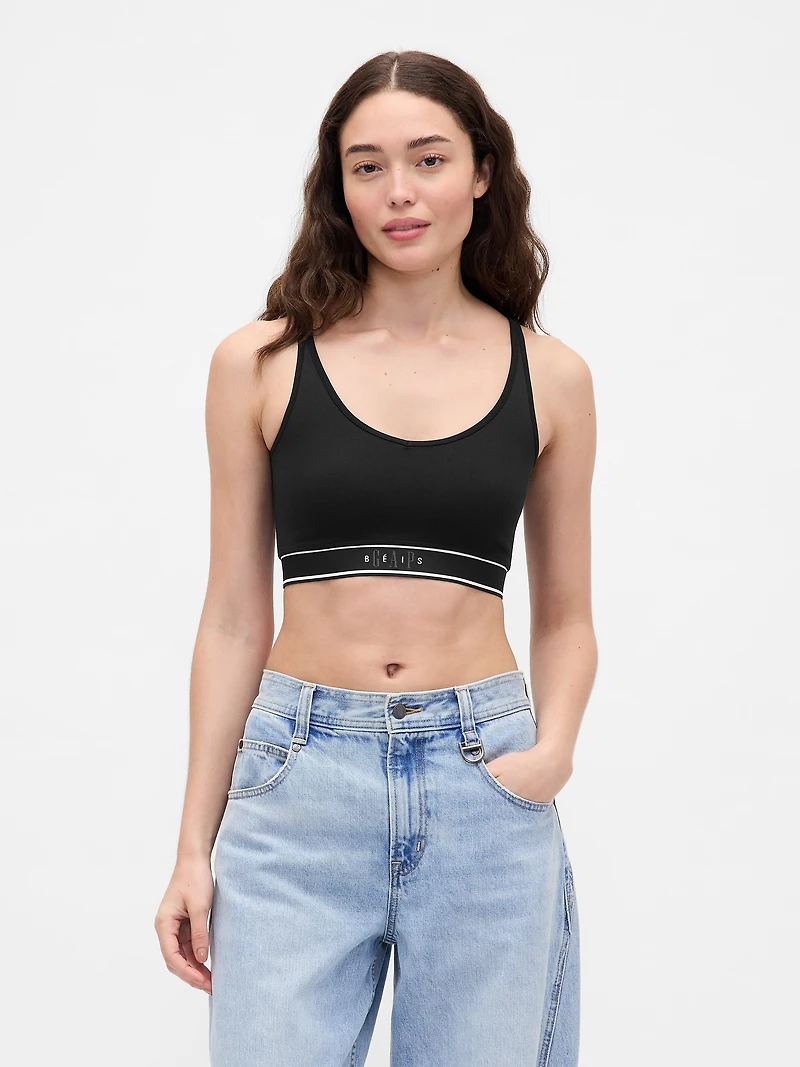 BÉIS Seamless Logo Sports Bra