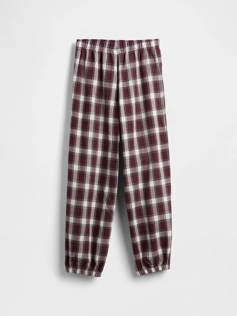 Kids Recycled Flannel PJ Joggers