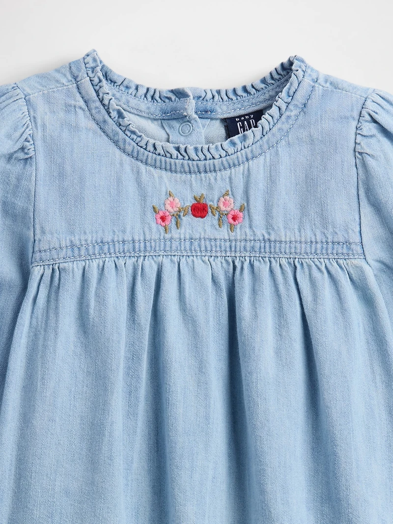 Baby Denim Ruffle Outfit Set