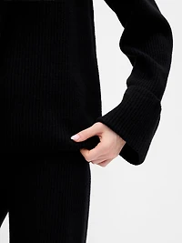 CashSoft Shaker-Stitch Boyfriend Sweater