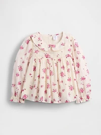 Baby & Toddler Puff-Sleeve Floral Top