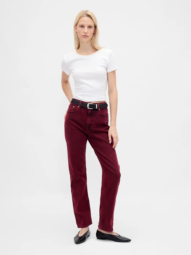High Rise '90s Straight Jeans