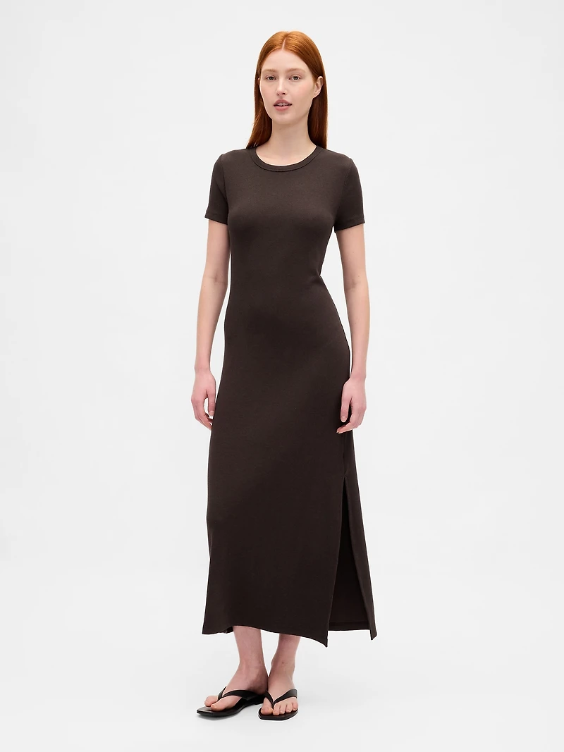 Modern Rib Maxi T-Shirt Dress