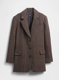 Relaxed Houndstooth Blazer