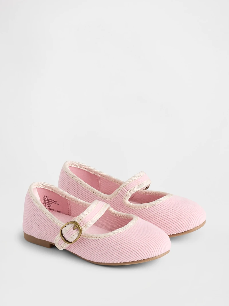 Toddler Corduroy Mary Jane Flats