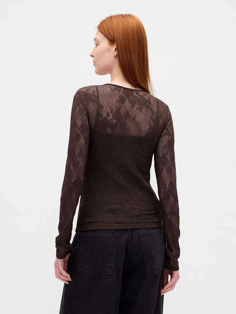 Sheer Lace Top
