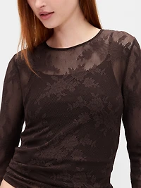 Sheer Lace Top