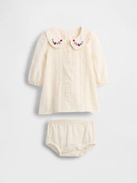 Baby Embroidered Dress Set