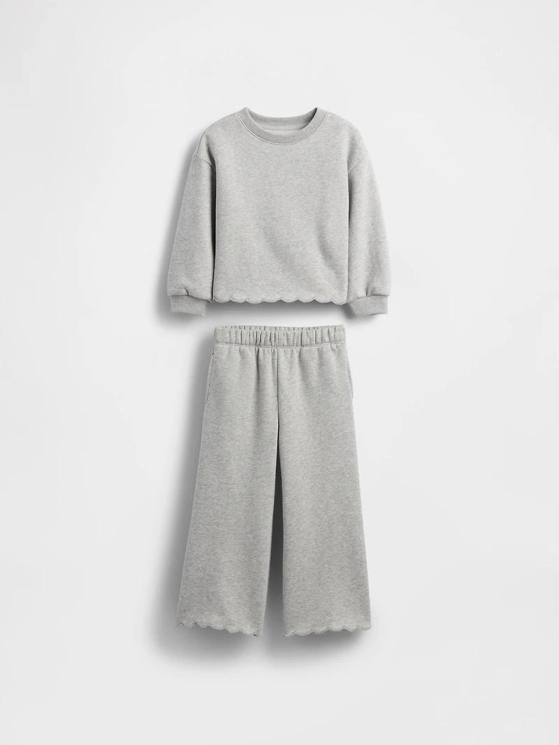 Baby & Toddler VintageSoft Scalloped Sweat Set