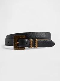 Vegan Pebble Leather Belt