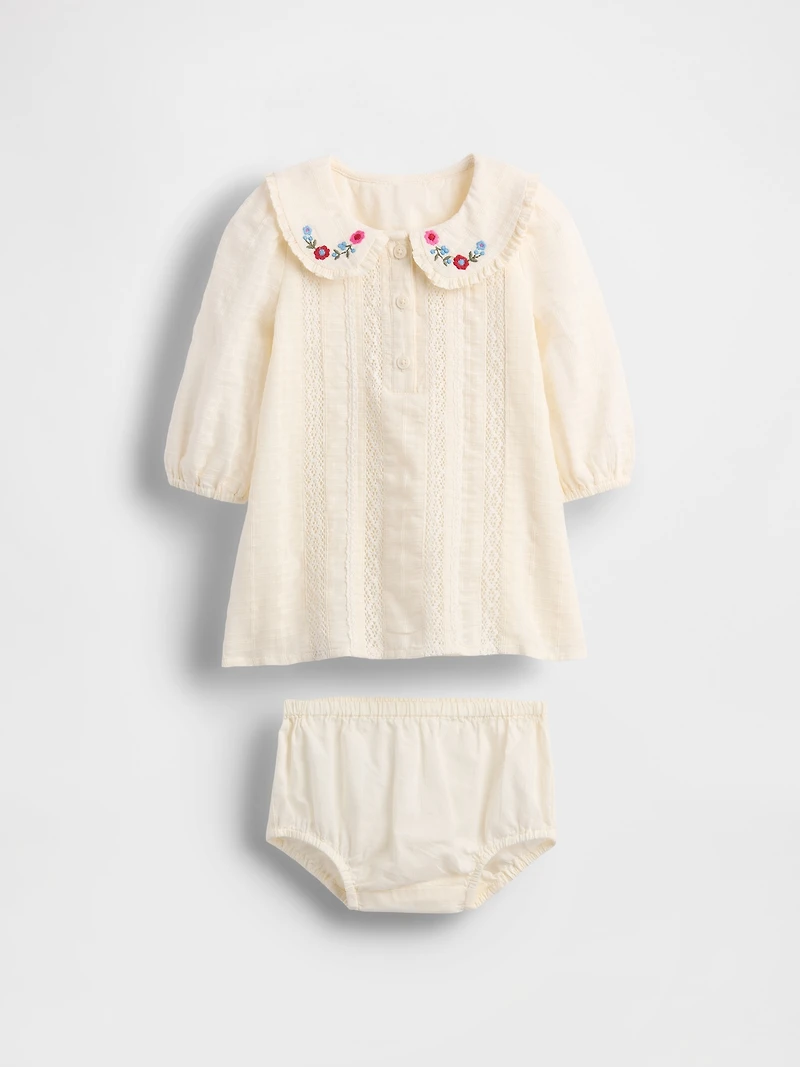 Baby Embroidered Dress Set