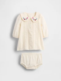 Baby Embroidered Dress Set