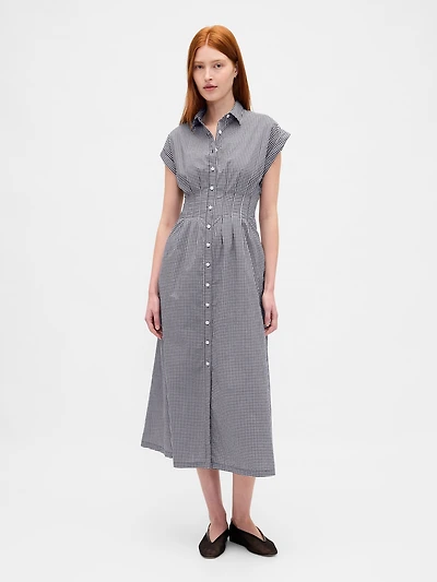 Poplin Midi Shirtdress