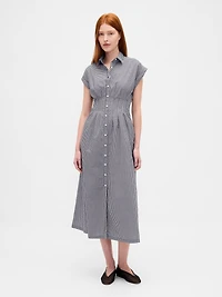 Poplin Midi Shirtdress