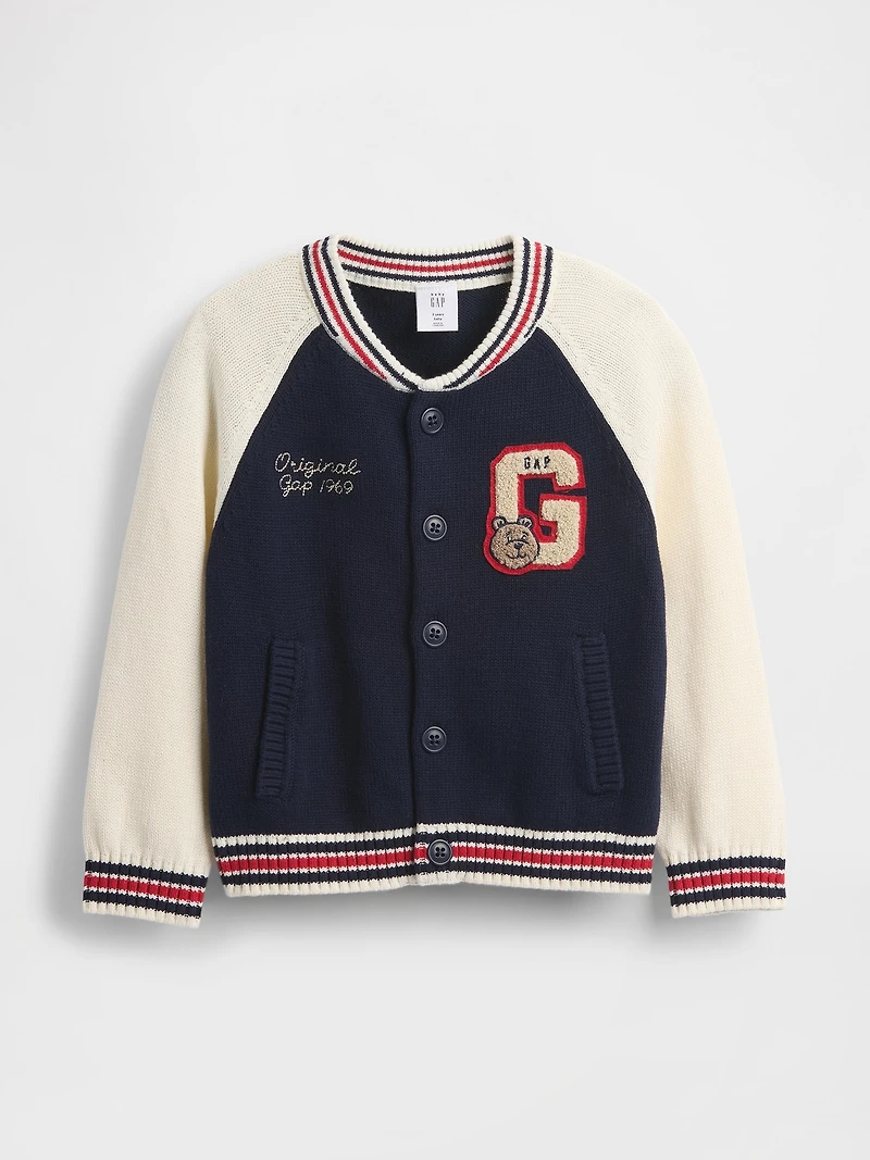 Baby & Toddler Varsity Logo Sweater Jacket