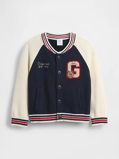 Baby & Toddler Varsity Logo Sweater Jacket