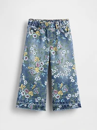 Baby & Toddler Floral Pull-On Baggy Jeans