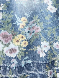 Baby & Toddler Floral Pull-On Baggy Jeans