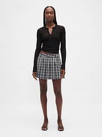 Pleated Mini Skort
