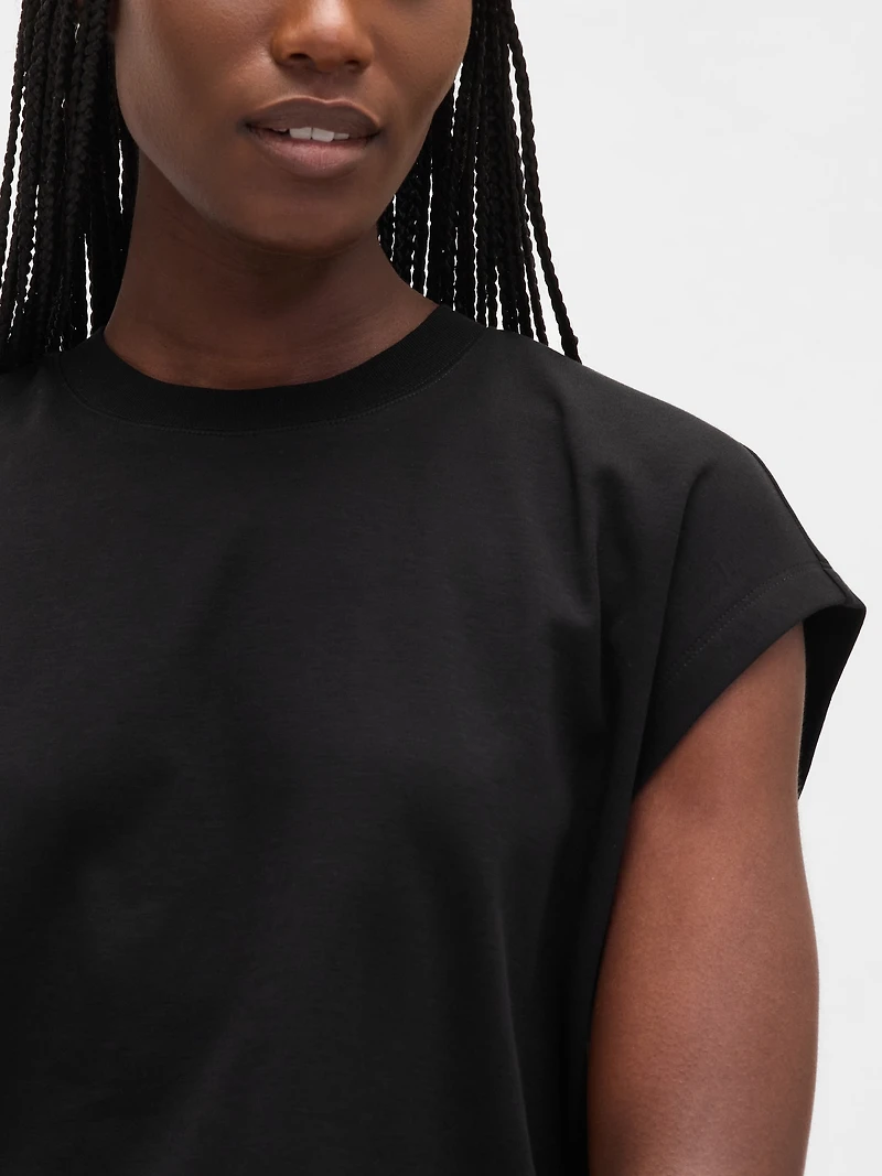 Supima® Cotton Relaxed Crop T-Shirt