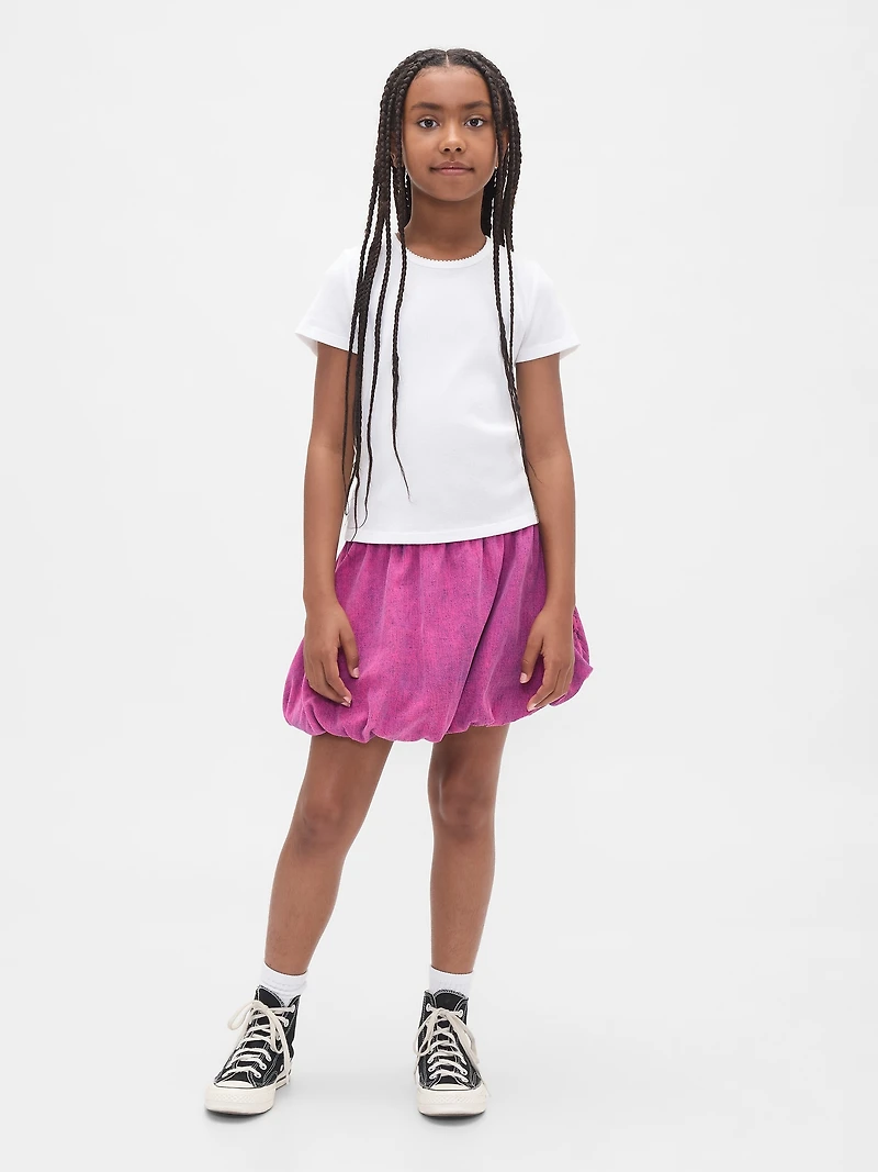 Kids Denim Bubble Skort