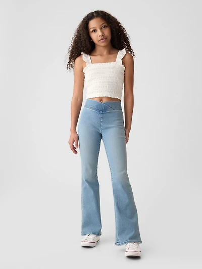 Kids High Rise Flare Jeggings