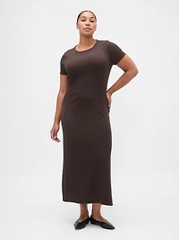 Modern Rib Maxi T-Shirt Dress