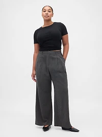 365 High Rise Brushed Twill Pleated Trousers