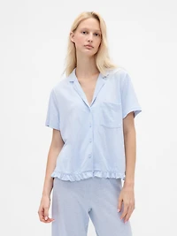 Ruffle PJ Shirt
