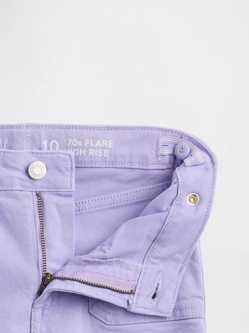 Kids High Rise '70s Flare Jeans