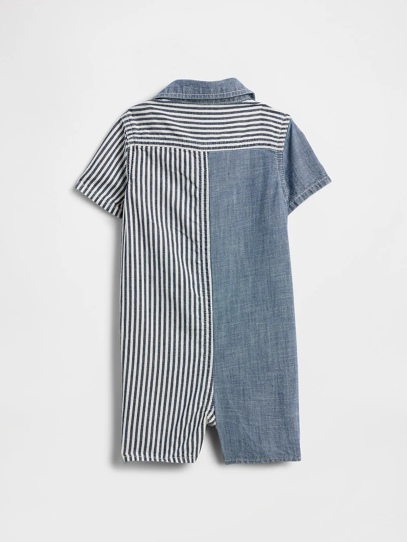 Baby Chambray Stripe One-Piece