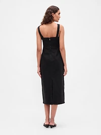 Denim Bodycon Midi Dress