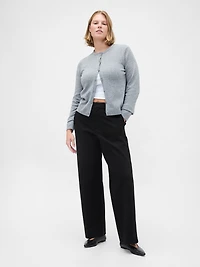 High Rise Ponte Wide-Leg Pants