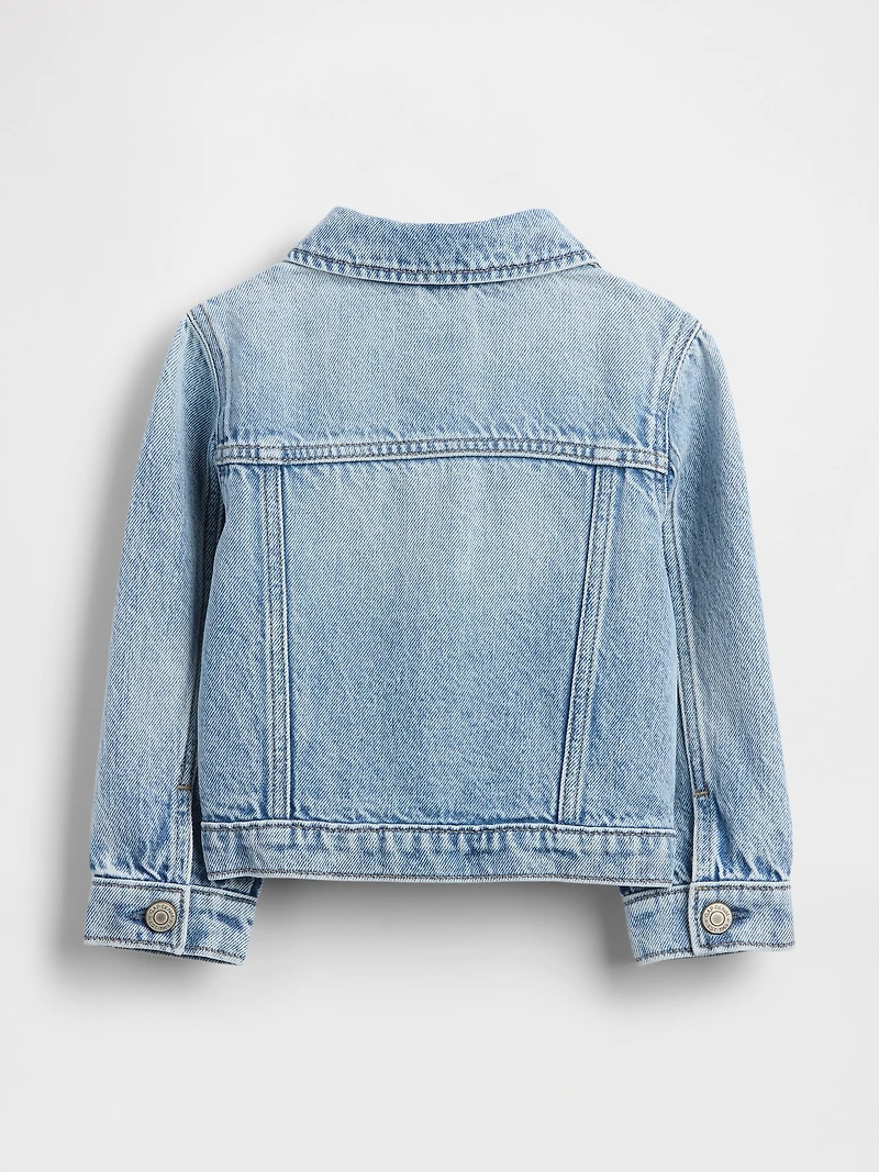 Baby & Toddler Heart-Pocket Icon Denim Jacket