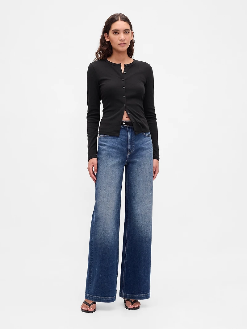 Modern Crewneck Cardigan