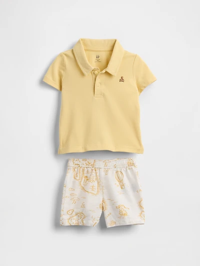 Baby Polo Shirt Outfit Set